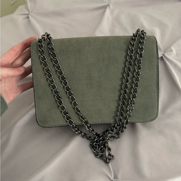 Faux Suede Embellished Handbag - Picture 3 of 8